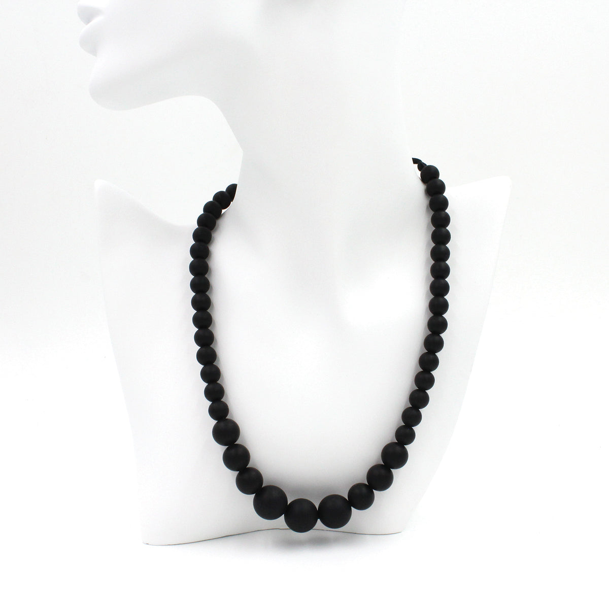 ★OY★HORN BEAD NECKLACE - BLACK★正規品/韓国直送料込/人気 Black Silicon rubber bead necklace – 40nine-Watches
