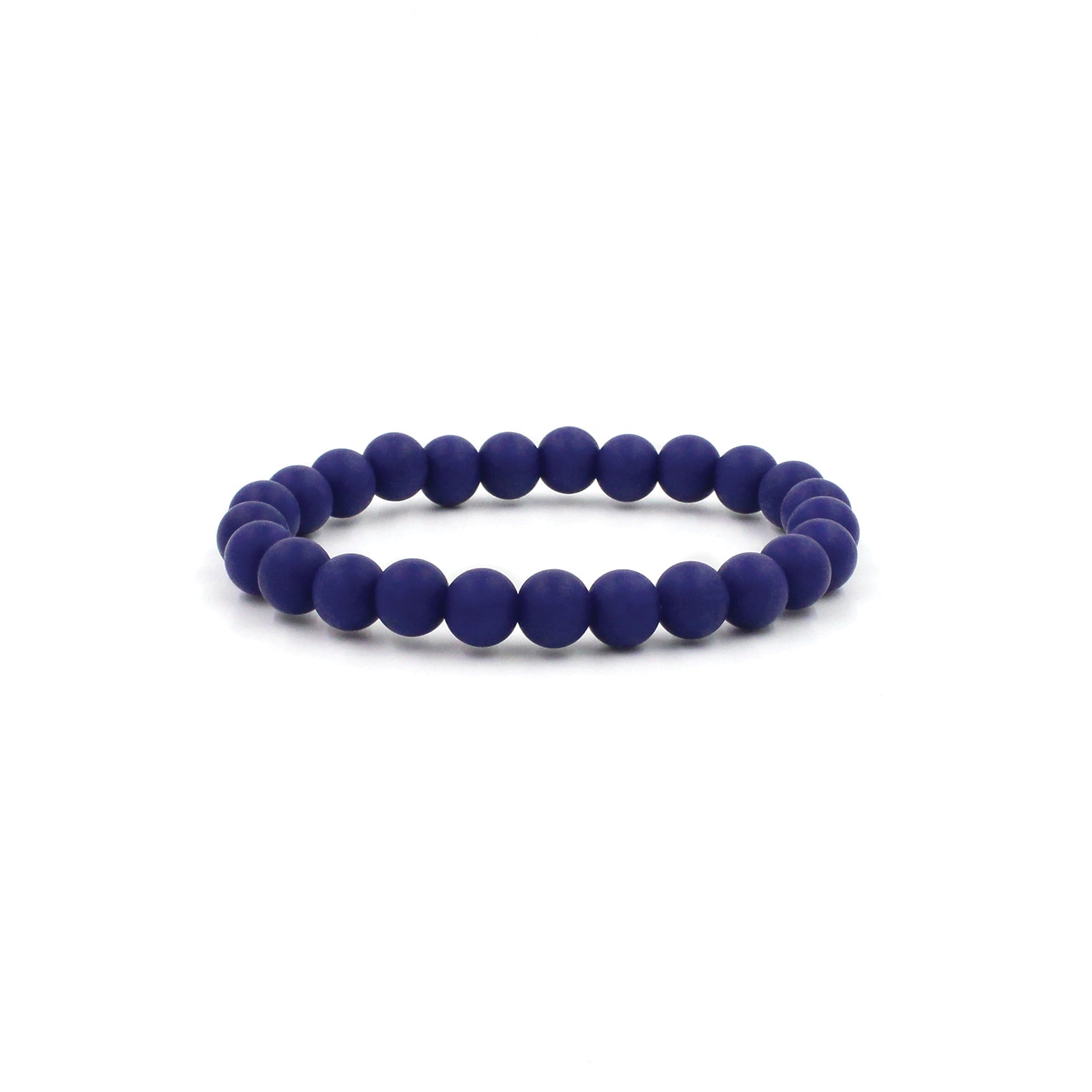 THE ALEXA Navy Blue Wooden Bead & Gold Bead Bracelet – Soli & Sun