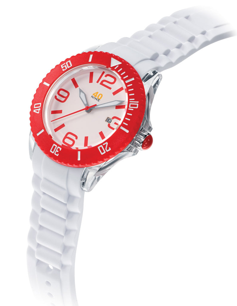 40Nine Large 45mm Red Watch