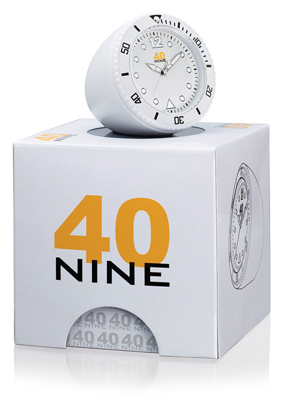 40Nine 45mm White Clock