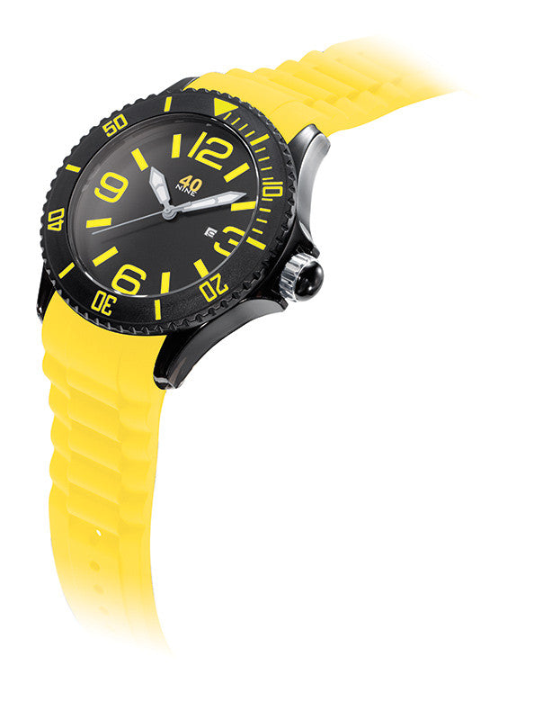 40Nine Extra Large 50mm Yellow & Black Watch